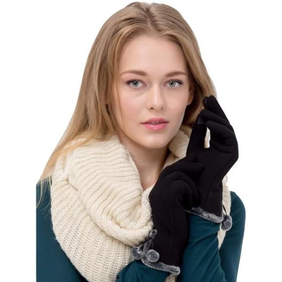 Winter Gloves for Women with Touch Screen, Black New With Tags - Picture 4 of 6